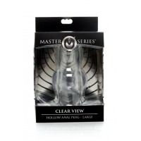 Clear View Hollow Anal Plug Large Master Series